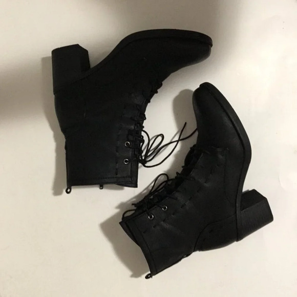 JUSTFAB Harriet Boots  Black Heel Casual Semi-formal Sz 10 US - Picture 3 of 6